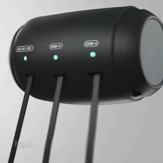 3 in 1 usb retractable headrest charging station video - ride power pro